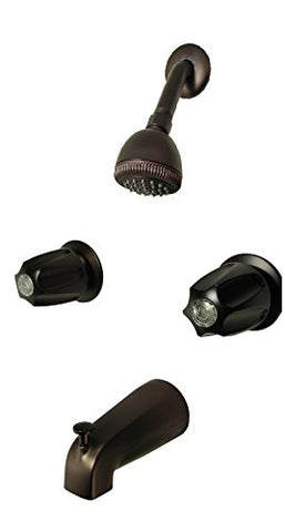 Trim Kit for 2-handle Shower & Tub Valve, Fit Price Pfister Compression Stem Showers, Oil Rubbed Bronze Finish -By Plumb USA