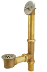 Tub Drain Kit, Waste and Overflow, Trip Lever Type, Satin Nickel Finish