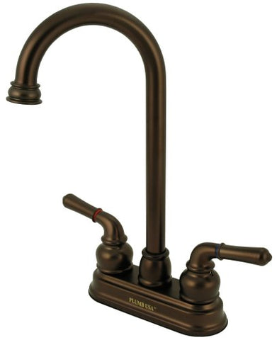 4" Bar Sink Faucet, Oil Rubbed Bronze, Washerless - By PlumbUSA