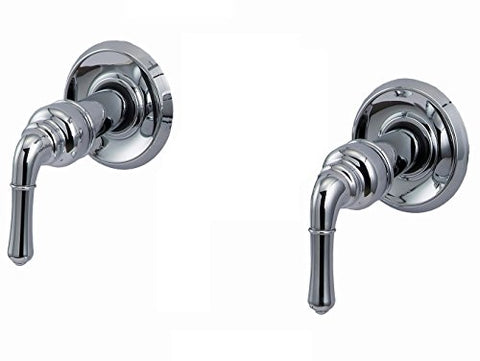 Trim Kit for 2-handle Shower Valve, Fit Delta Washerless Shower, Chrome Plated -By Plumb USA 38821