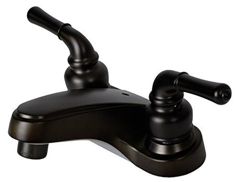 2 Handle 4" Lavatory Faucet (Brass Water Way With Matching Pop up Drain) Oil Rubbed Bronze