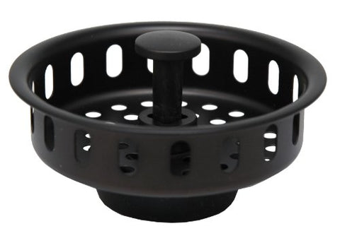Stainless Steel Replacement Basket for Kitchen Sink Strainers, Oil Rubbed Bronze Finish