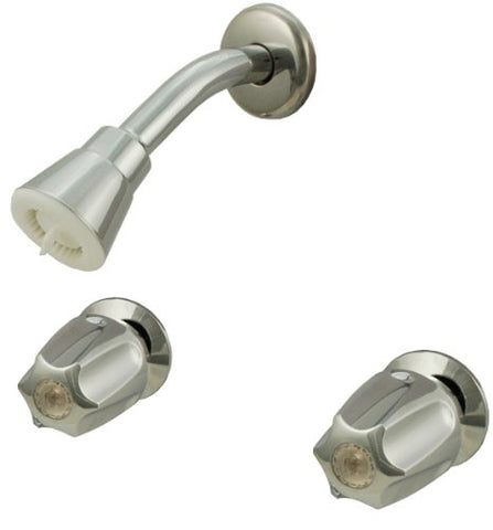 8" Two-way Shower Valves, W. Compression Stems, Chrome Finish