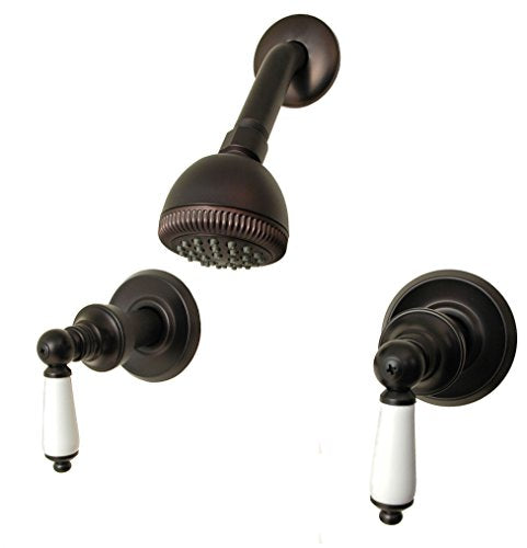 8" Two-handle Shower Only Faucets, Oil Rubbed Bronze Finish, Washerles ...