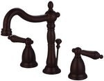 8" Widespread Lavatory Faucet, Oil Rubbed Bronze Finish,Classic Mozart Series - By Plumb USA