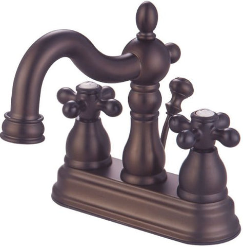 4" Lavatory Centerset Faucet, Oil Rubbed Bronze Finish, By Plumb USA