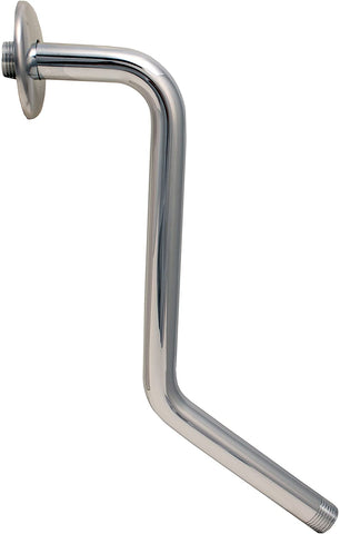 Z-style Shower Arms with Flanges, Lowers Existing Shower Head/Handheld Shower Unit by 11 Inch